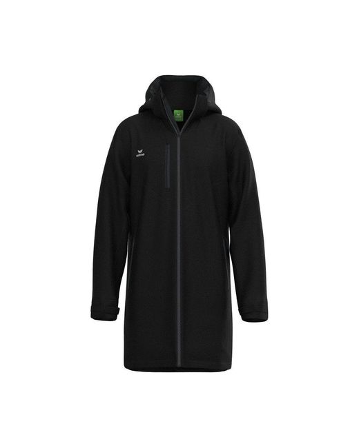 Erima Anorak Coachjacke Stadionjacke Wintermantel in Black für Herren