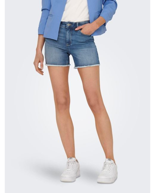 ONLY Blue ONLBLUSH MID SK DNM SHORTS NOOS
