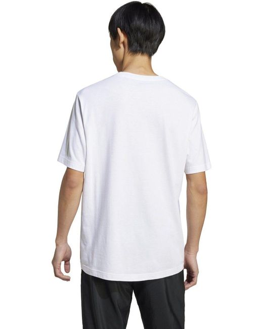 Adidas T-Shirt M L SLIDE TEE WHITE für Herren