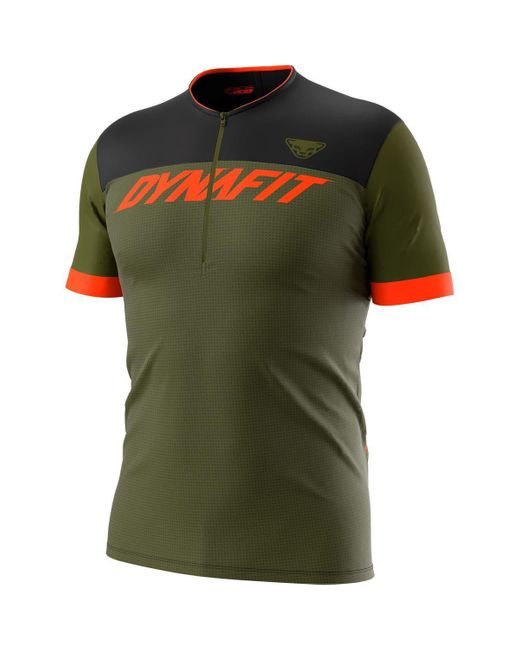 Dynafit T-Shirt RIDE LIGHT 1/2 ZIP SS TEE M in Green für Herren