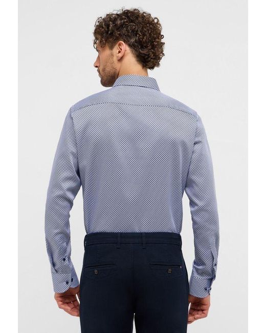 Eterna Langarmhemd in Blue für Herren