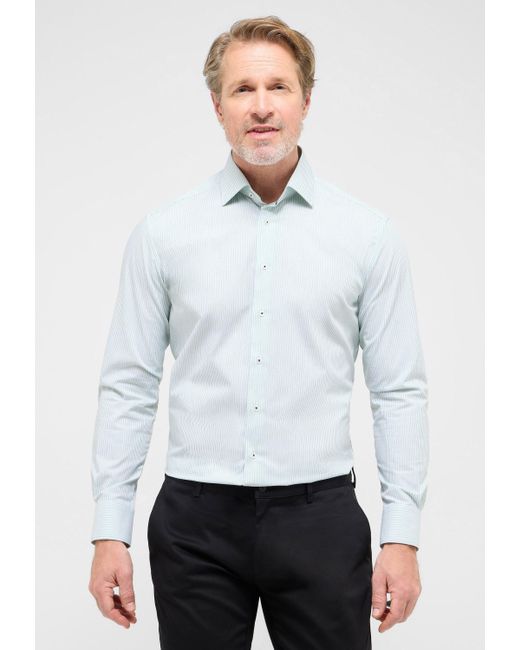 Eterna Langarmhemd MODERN FIT NON IRON (bügelfrei) in White für Herren