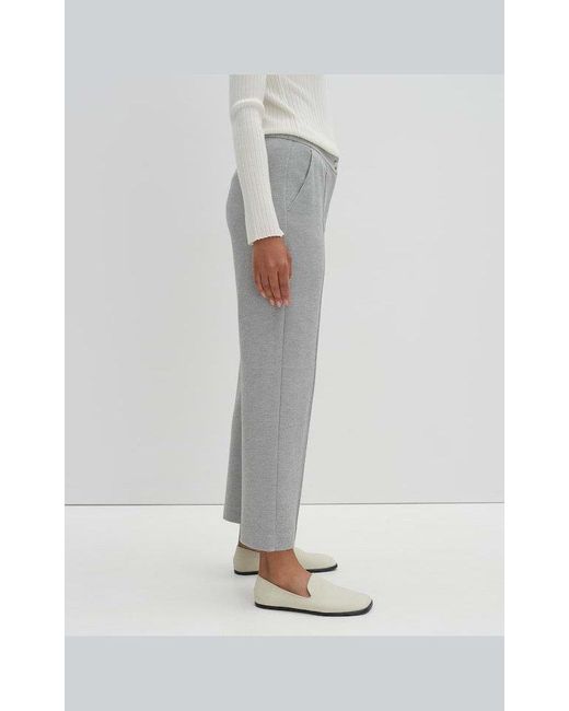 someday. Gray Stoffhose Cabien soft hazy fog melange