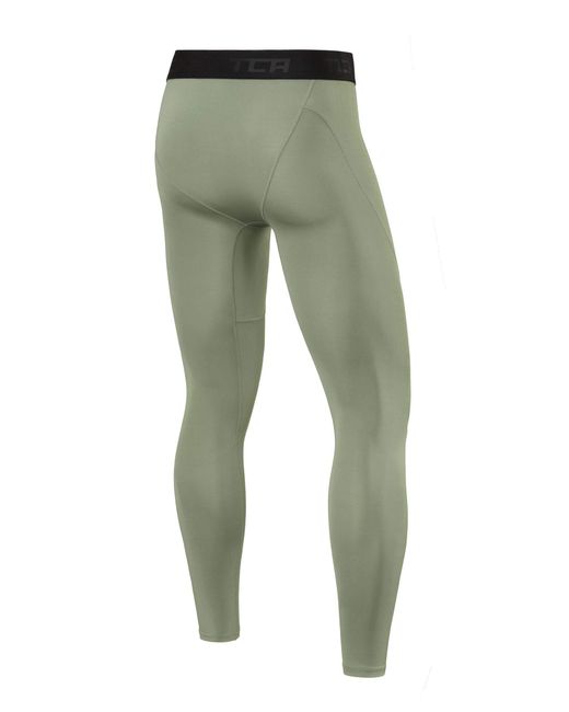 TCA Funktionsleggings Pro Performance Leggings, Kompressionshose in Green für Herren