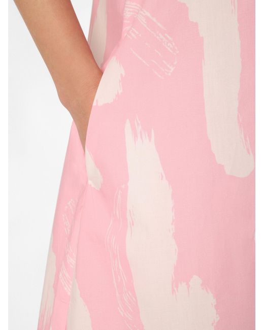 Marie Lund Pink A-Linien-Kleid