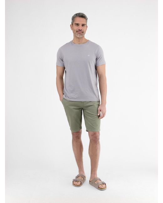 Lerros Bermudas Chino-Bermuda mit Gürtel, in Groß Größen (Set) in Gray für Herren