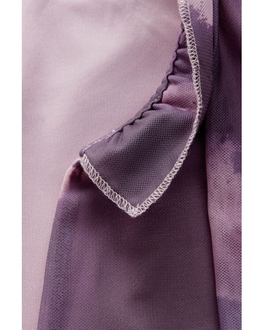 Next Purple Kew Collection festliches Mesh-Midikleid (1-tlg)