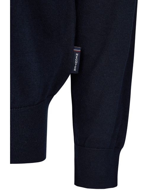 Hechter Paris Strickpullover Strick (1-tlg) in Blue für Herren