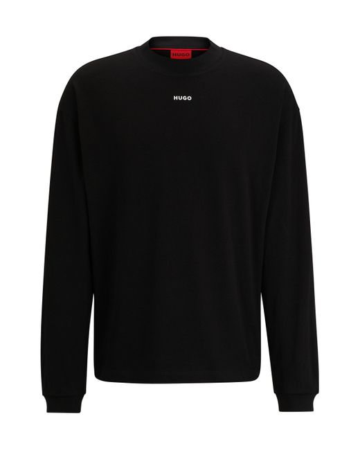 Boss 2-in-1-Langarmshirt in Black für Herren