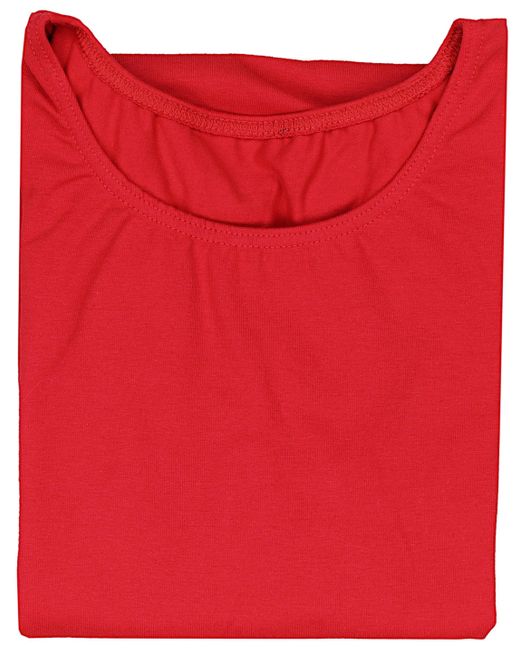 Alkato Red Kurzarmbody Kurzarm Bodysuit mit Rundhalsausschnitt