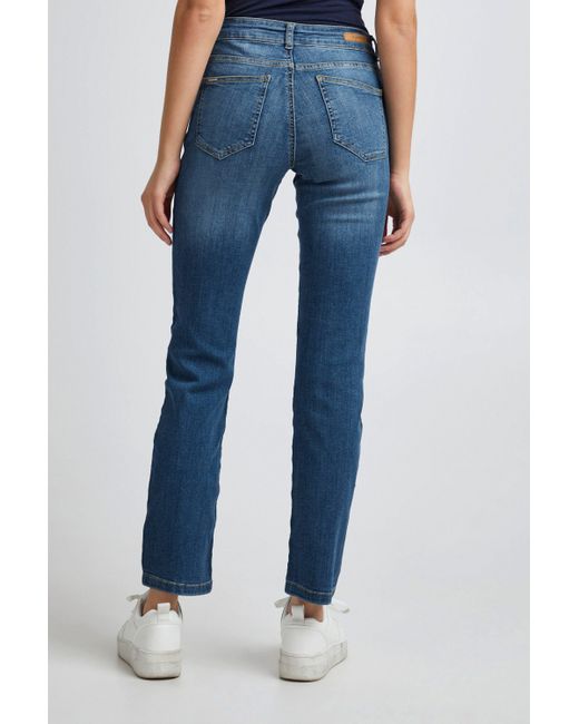 B.Young Blue Slim-fit-Jeans Lola (1-tlg) Patches