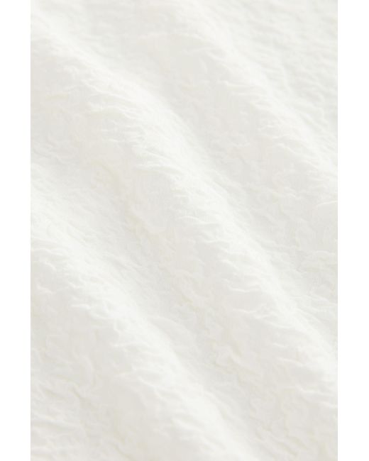 Next White Langarmshirt Strukturierte Langarmshirts (1-tlg)