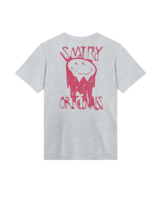 F4NT4STIC Shirt Smiley Originals Punk Drip Streetwear Premium Qualität in White für Herren