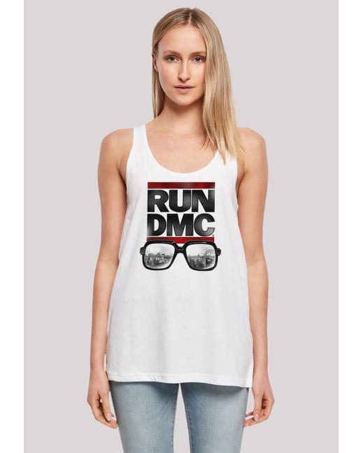 in F4NT4STIC Lyst Music T-Shirt DMC Hip-Hop Run Weiß NYC DE Musik,Band,Logo |