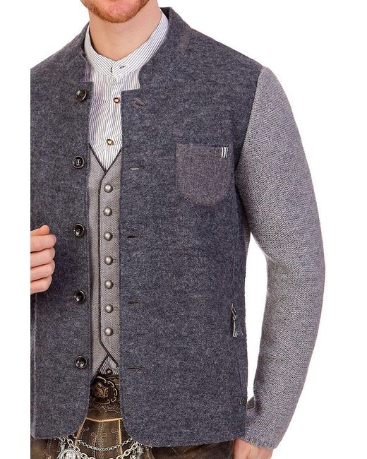 Spieth & Wensky Trachtenjanker Trachtenjacke in Blue für Herren