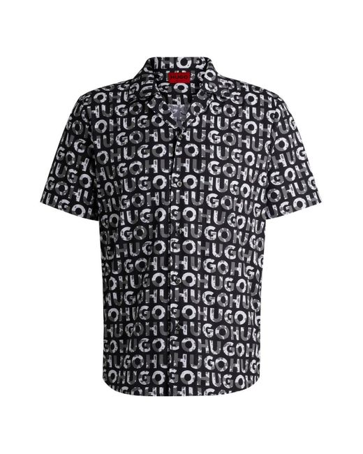 HUGO T-Shirt Ellino 10257826 01, Open Miscellaneous in Black für Herren