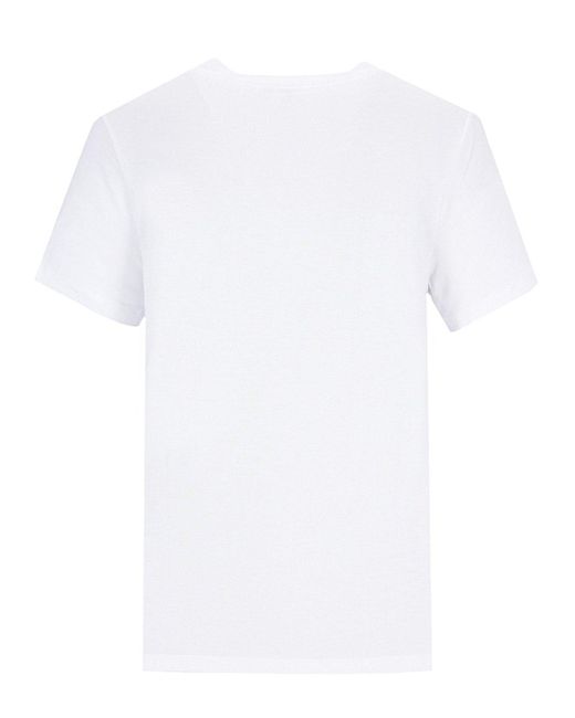 Hajo White T- Shirt mit Schriftzug 1/2 Arm