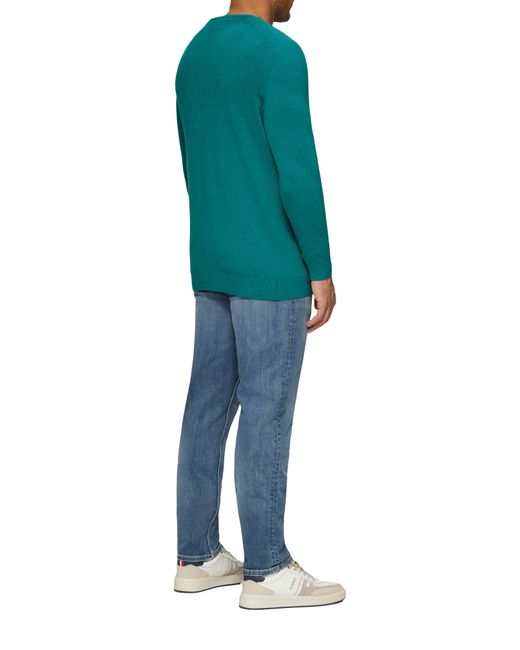 S.oliver Strickpullover mit Raglanärmeln Rippblende in Green für Herren