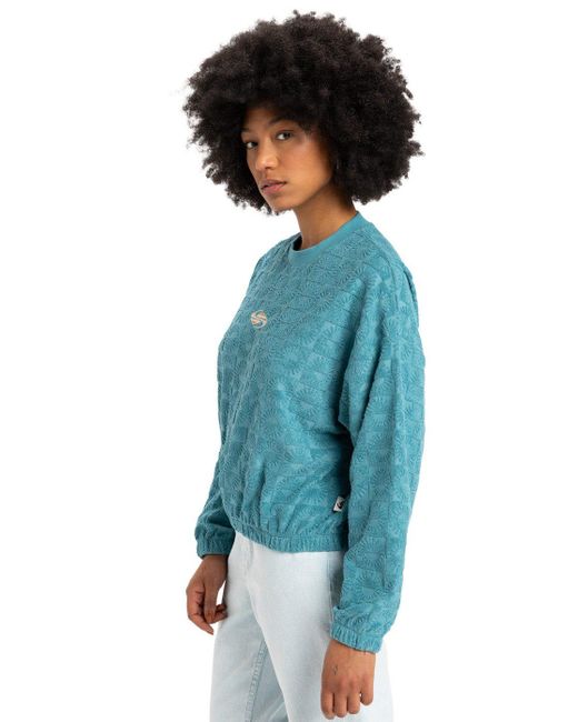 Quiksilver Blue Fleecepullover Tropic Day Sponge
