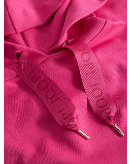 Joop! Pink Hoodie mit tonigen Logo-Details (1-tlg)
