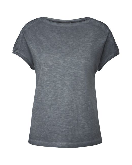 Cecil Blue T-Shirt aus reiner Baumwolle