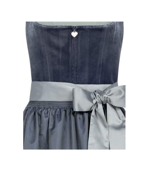 Nübler Blue Ü Trachtenkleid Midi Dirndl Evi in Blau von