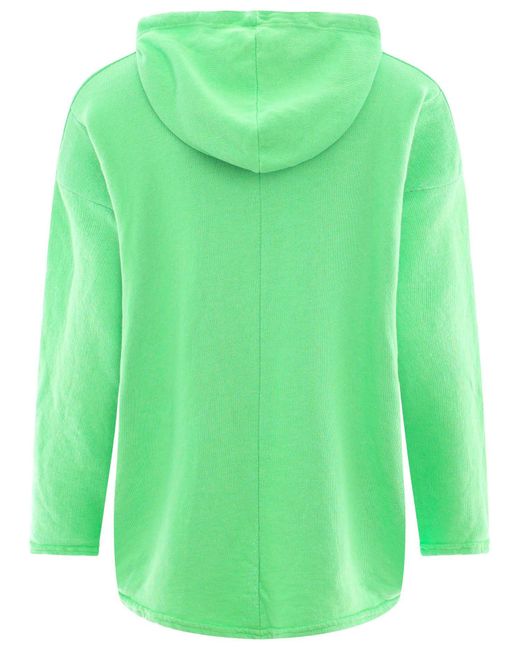 Zwillingsherz Green Hoodie "Moin" mit Kapuze und Stempeldruck