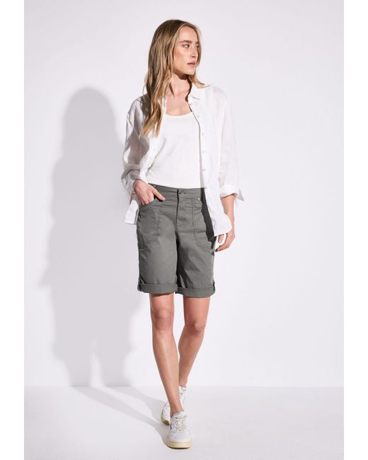 Street One Gray Bermudas Style Yulius mit Turn-Up