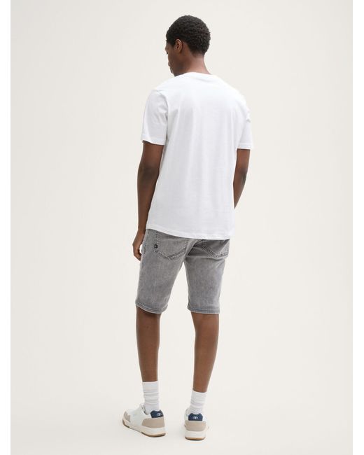 Tom Tailor TTPIERS Slim Jeans Shorts mit Stretch in Gray für Herren