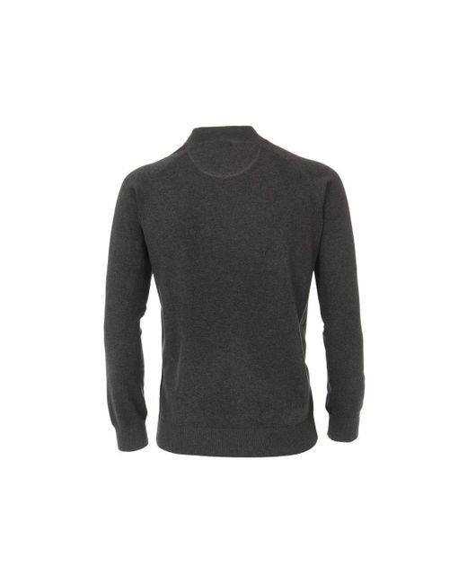 CASA MODA Strickjacke anthrazit regular (1-tlg) in Gray für Herren