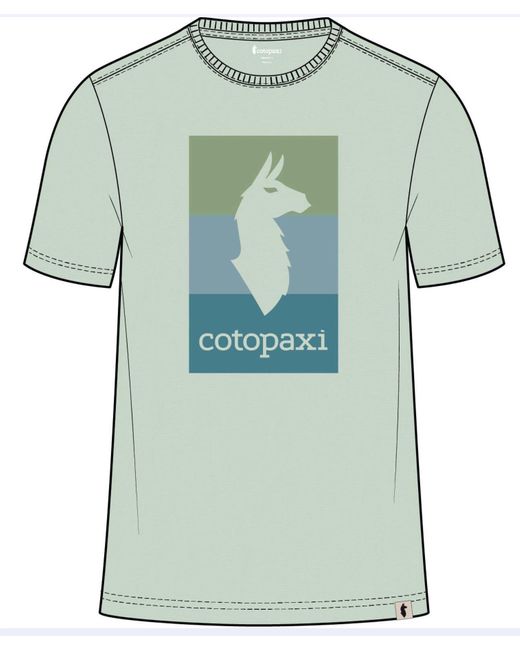 COTOPAXI Green Llama Block T-Shirt Foam