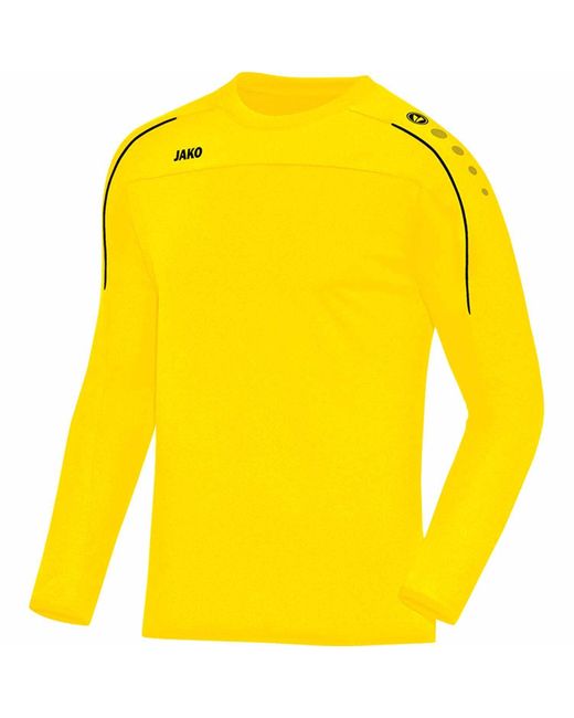 JAKÒ Fleecepullover Sweat Classico 8850 in Yellow für Herren