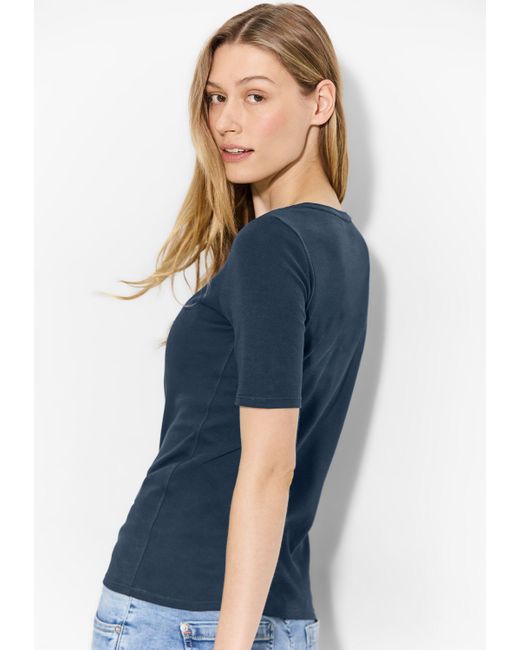 Cecil Blue T-Shirt Basic