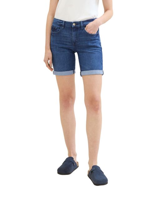 Tom Tailor Blue Jeansbermudas ALEXA mit klassischem 5-Pocket-Stil