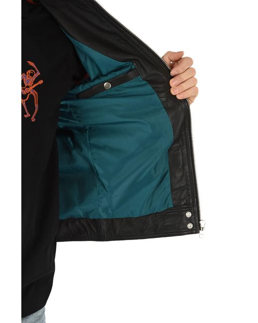DIESEL Lederjacke L-Shiro-WH Giacca in Black für Herren