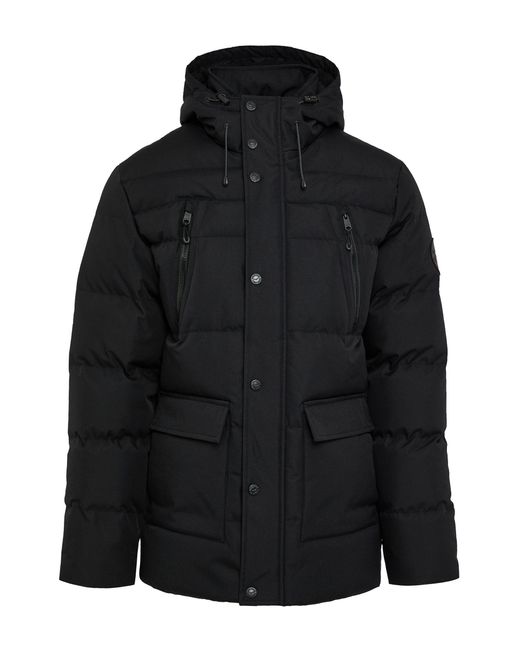 Threadbare Steppjacke THB Jacket Jackton (1-St) mit gefütterter Kapuze in Black für Herren