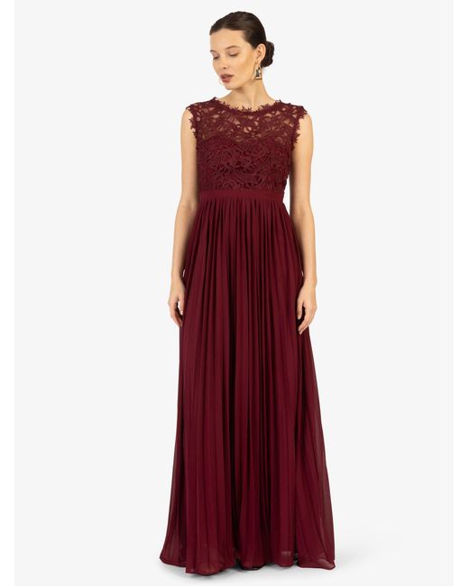 Kraimod Red Abendkleid aus hochwertigem Polyester Material