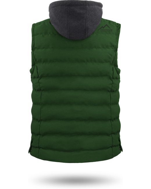 normani Winter-Steppweste Nanaimo Wattierte Winterweste in Green für Herren