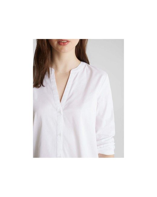 Esprit White Langarmbluse '