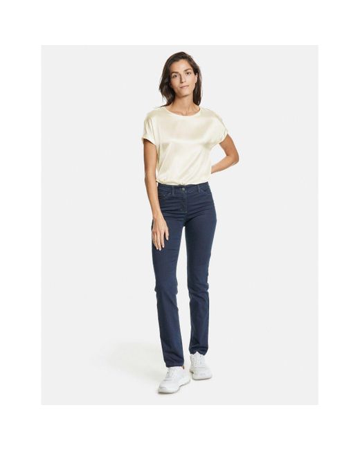 Gerry Weber Blue 5-Pocket-Jeans Best4ME Slim Fit Organic Cotton (92150-67850) von