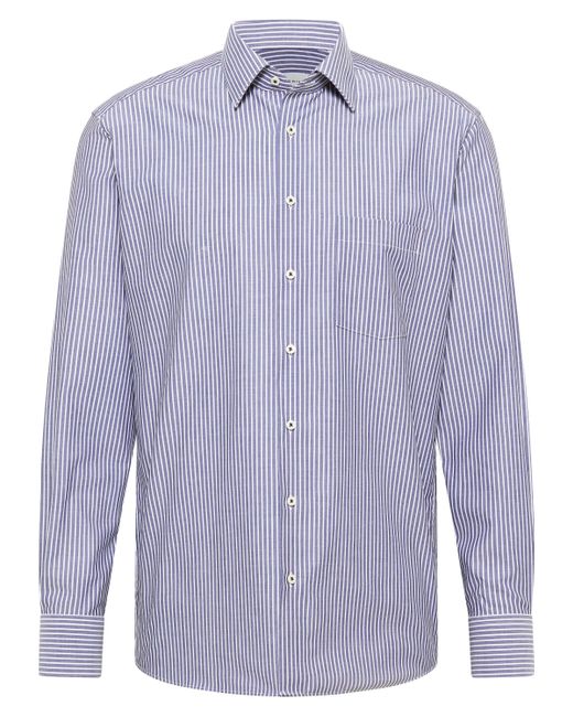 Eterna Langarmhemd MODERN FIT NON IRON (bügelfrei) in Blue für Herren