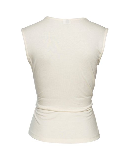 Lascana White Shirttop mit dezenten Raffungen an der Schulter, elastisches top