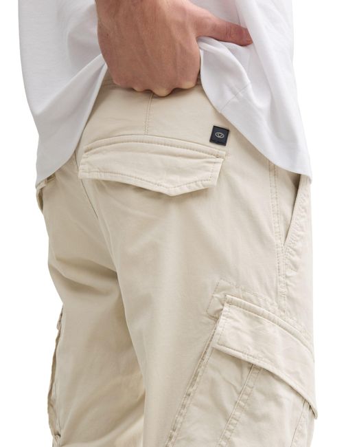 Tom Tailor Bermudas tapered cargo in Natural für Herren
