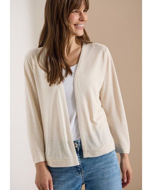 Cecil Natural 3/4-Arm-Shirt Offene Jacke