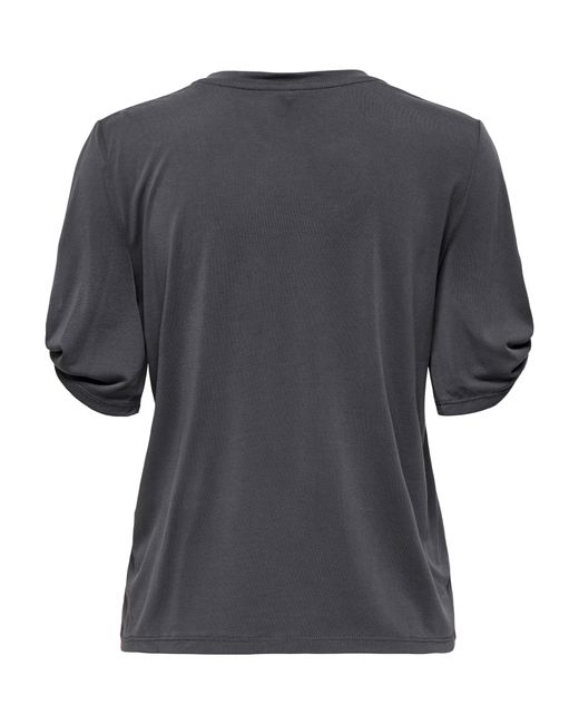 ONLY Gray Kurzarmshirt ONLFREE LIFE /S CREATE TOP BOX JRS