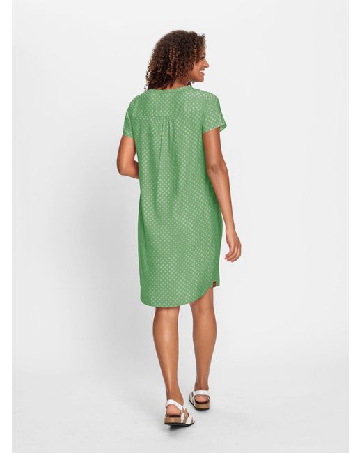 WITT Green Etuikleid Druckkleid