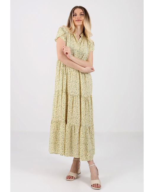 YC Fashion & Style Yellow Sommerkleid Boho-Maxikleid aus Reiner Viskose – Sommerliche Eleganz