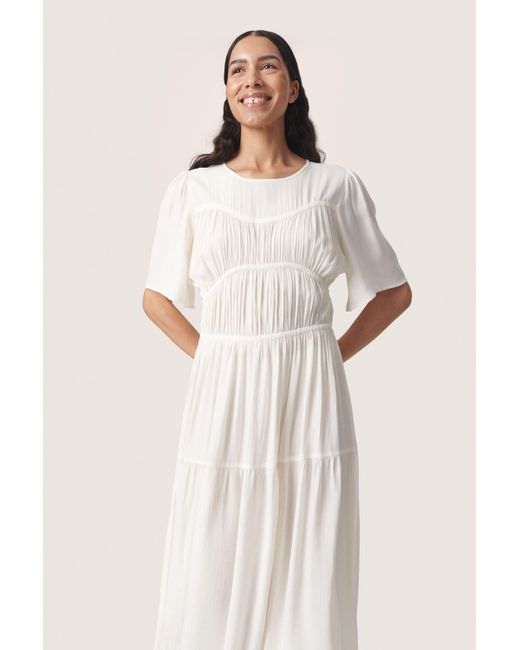 Soaked In Luxury White Jerseykleid Kleid SLBrielle