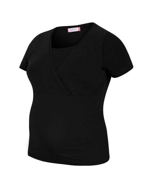 M.M.C. Black .M.C. Stillshirt Stillmode Umstandsshirt 3er Set Umstandsmode (3-tlg) Schwangerschaftsshirt