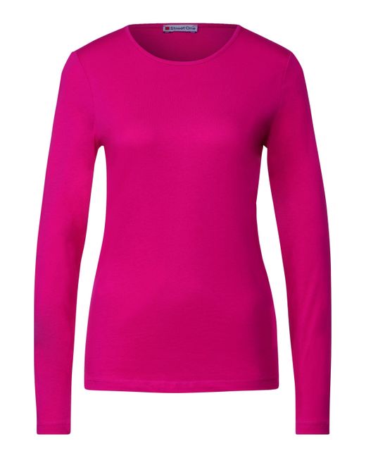 | Lyst Langarmshirt DE Unifarbe One Pink in in Street